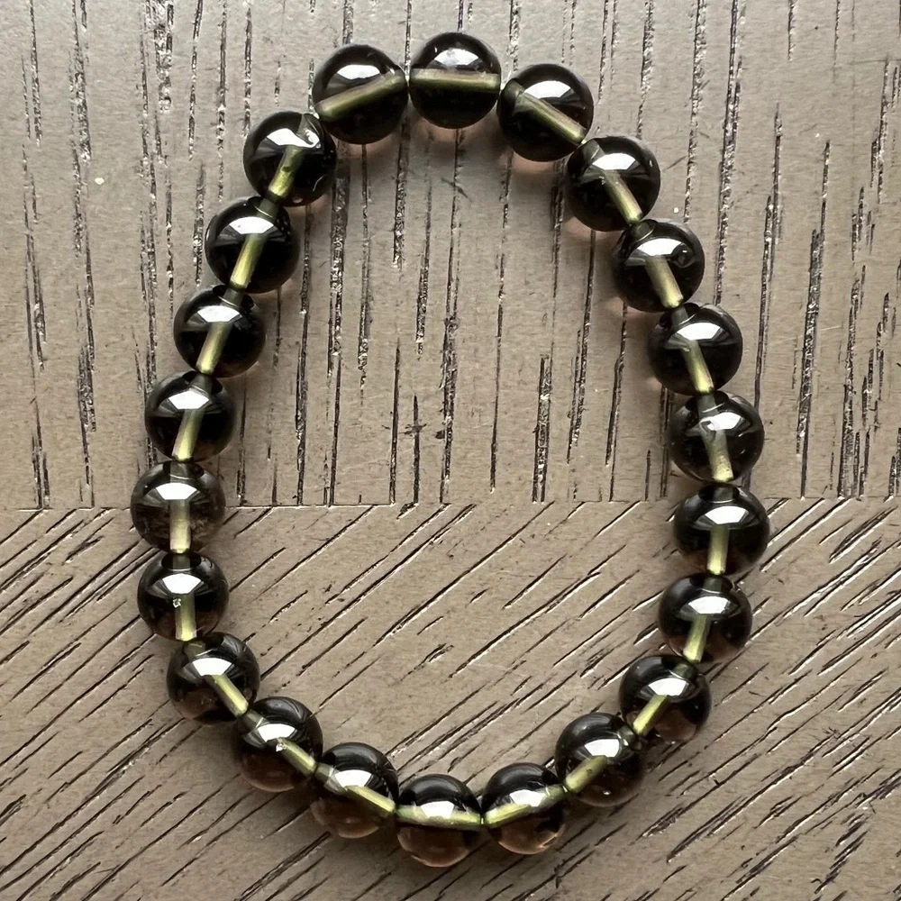 Tektite- Cintamani saffordite bracelet 8mm SIZE 6.5’ - Picture 6 of 6